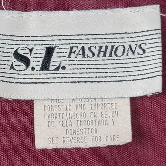 Vintage layered dress with sheer duster size 14 - Picture 11 of 13